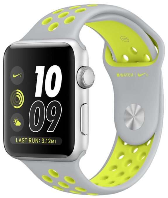 Apple Watch 42 Nike silver/volt S2
